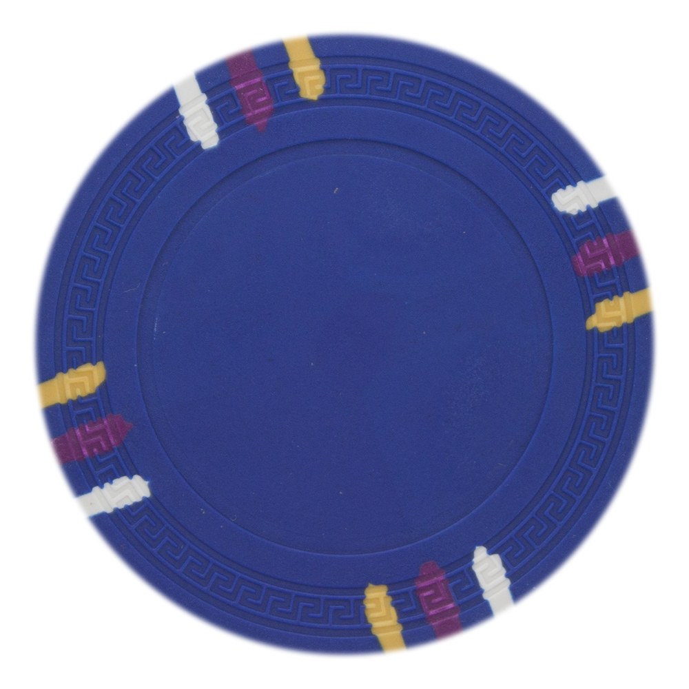 Blank 12 Stripe Poker Chip - 13.5grams - Dark Blue