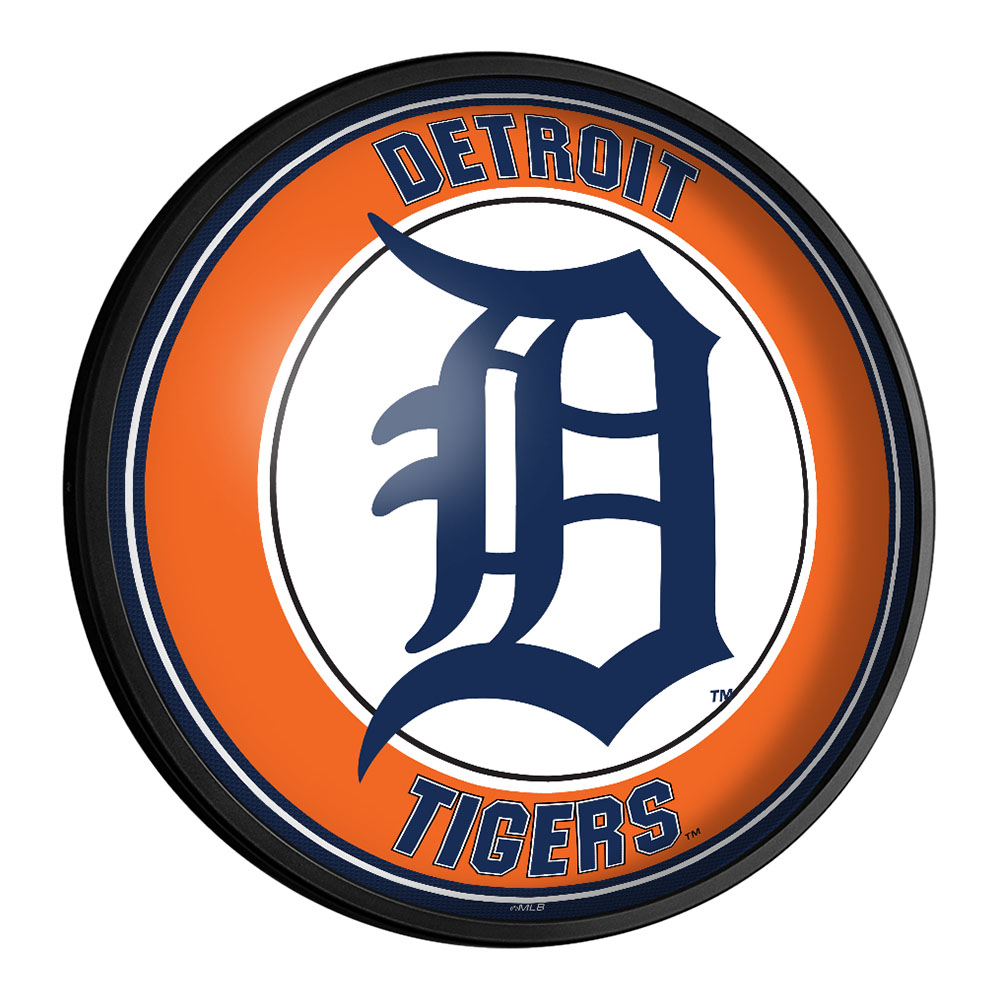 Detroit Tigers: Round Slimline Lighted Wall Sign