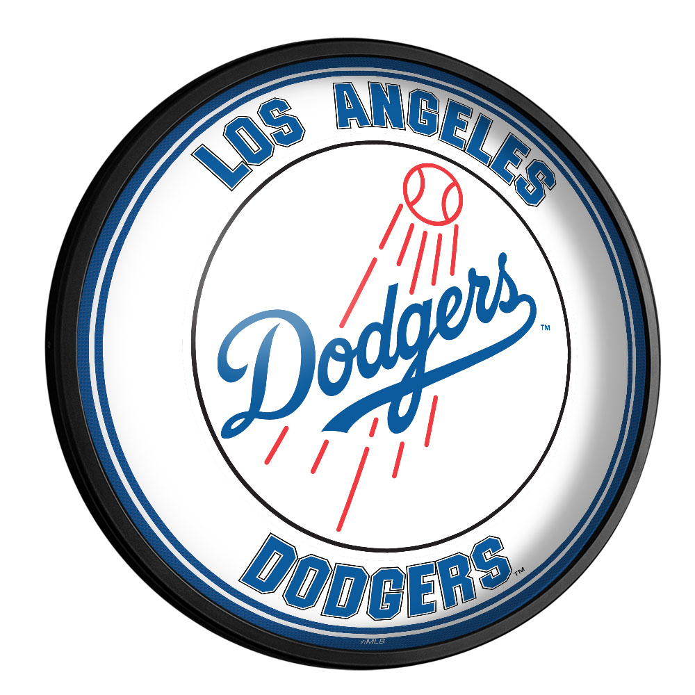 Los Angeles Dodgers: Round Slimline Lighted Wall Sign