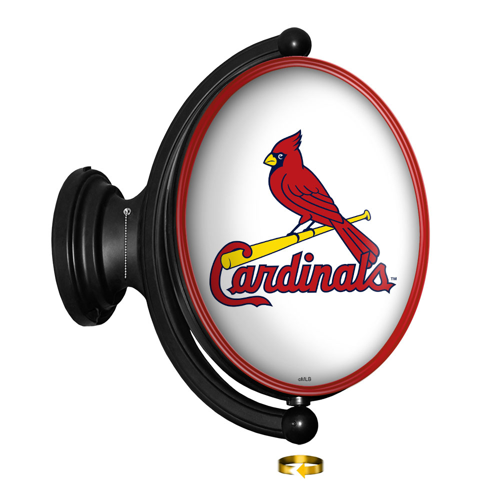 St. Louis Cardinals: Original Oval Rotating Lighted Wall Sign