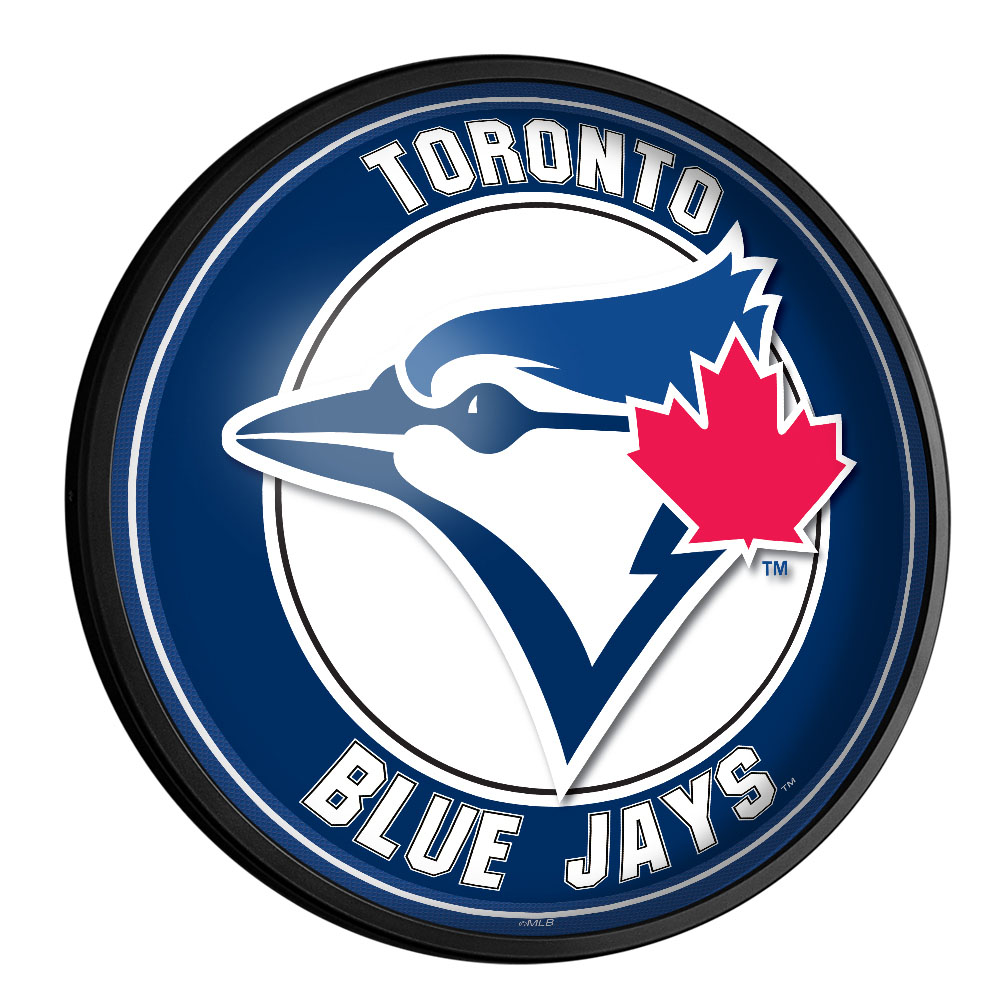 Toronto Blue Jays: Round Slimline Lighted Wall Sign