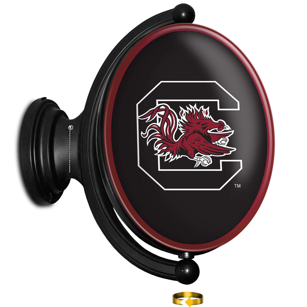 South Carolina Gamecocks: Original Oval Rotating Lighted Wall Sign