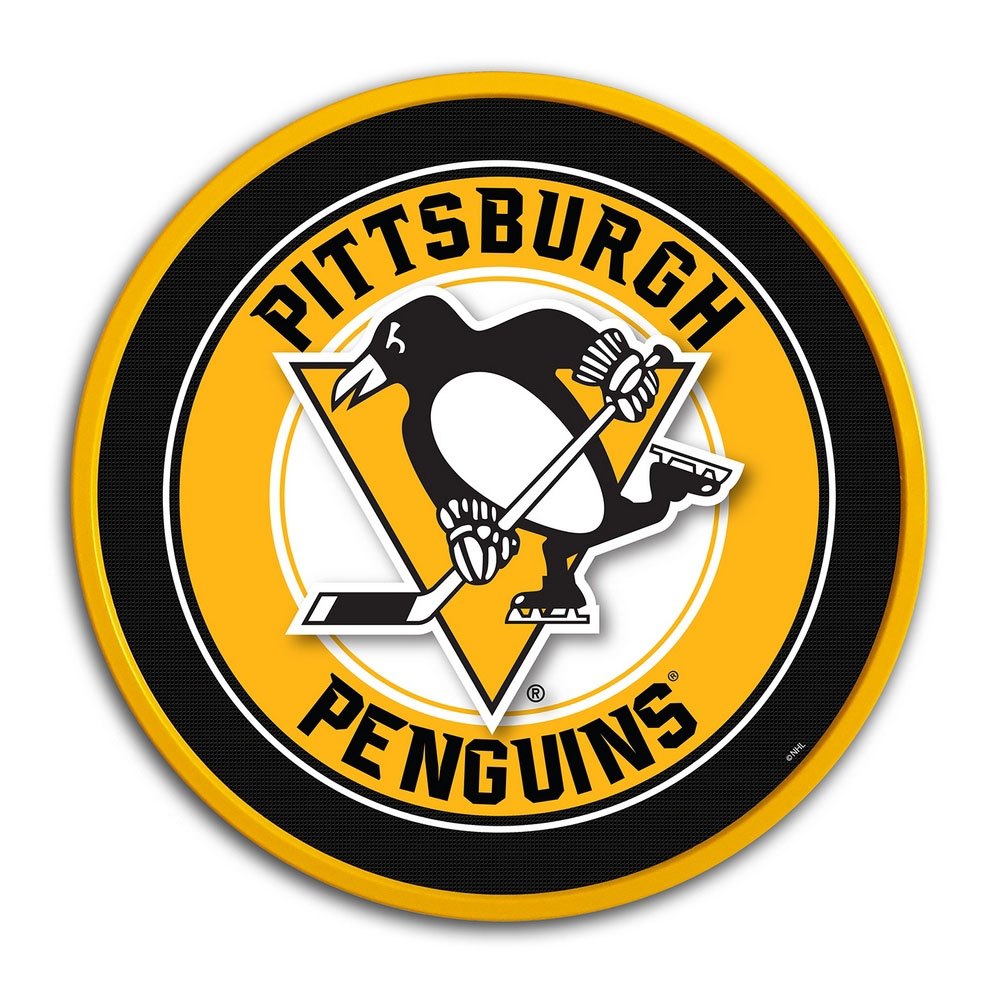 Pittsburgh Penguins: Modern Disc Wall Sign