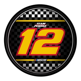 Ryan Blaney: Checkered Flag - Modern Disc Wall Sign; AGS-NARB12-230-02A