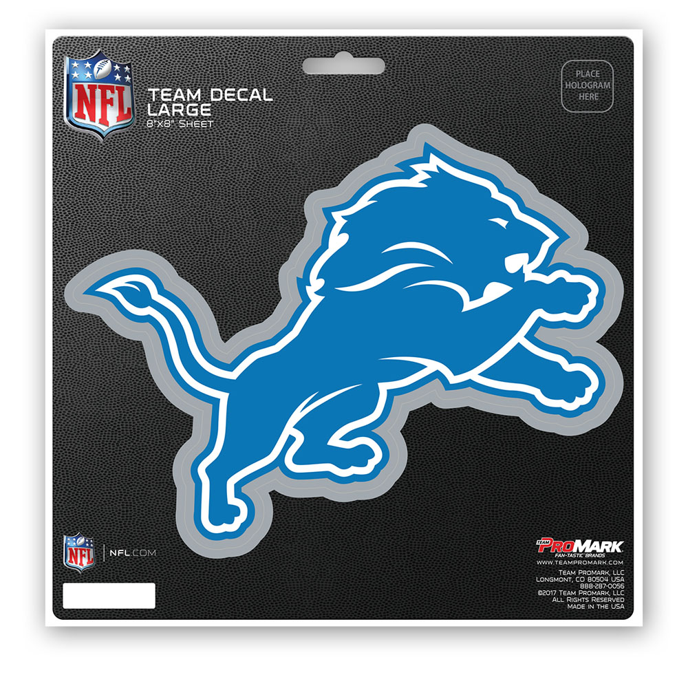 NFL - Detroit Lions Large Decal 8 x 8 - 