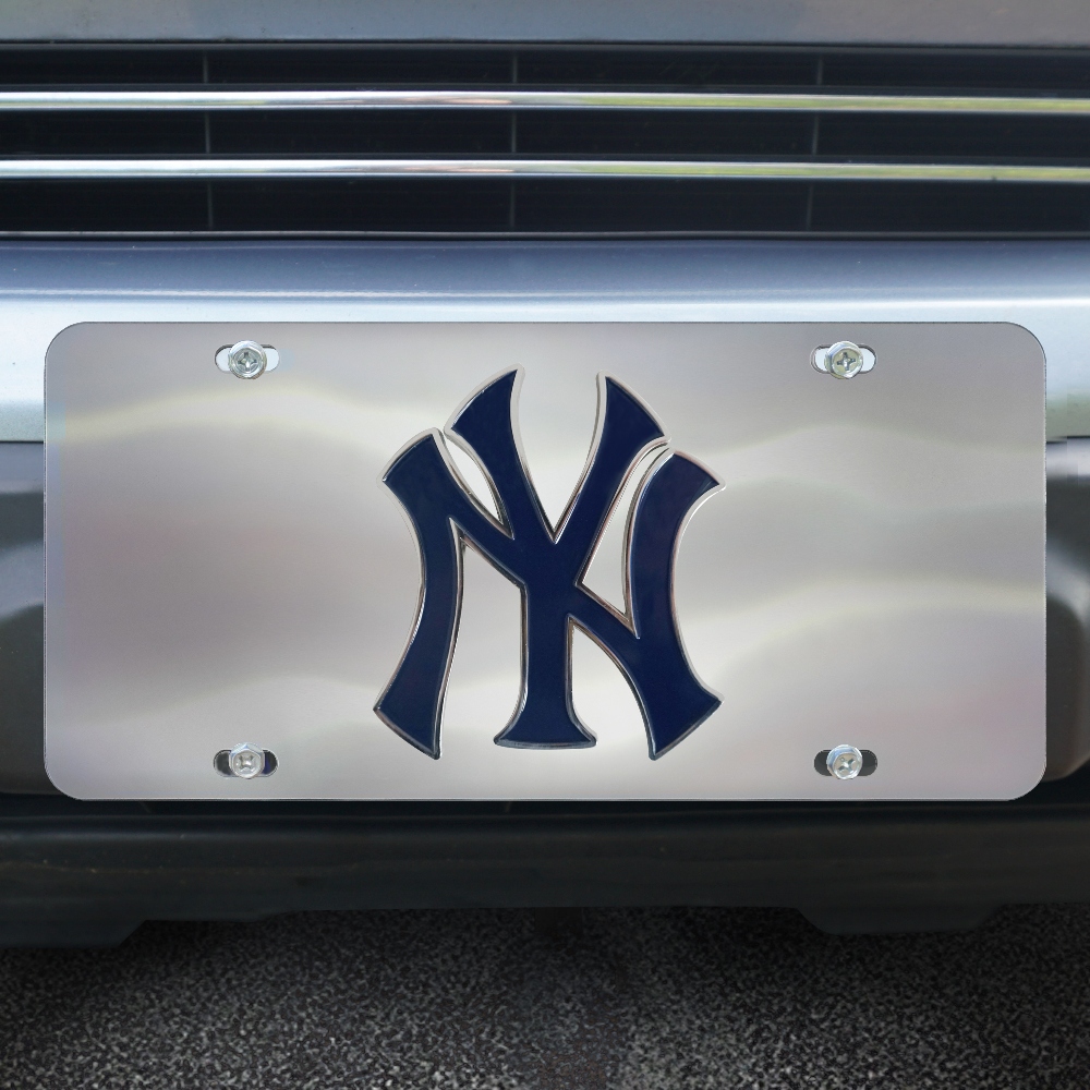 New York Yankees 3D Stainless Steel License Plate, 26879