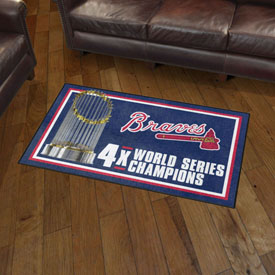 Atlanta Braves Dynasty Plush Area Rug