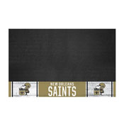New Orleans Saints Vinyl Grill Mat - 26in. x 42in., NFL Vintage, 32634