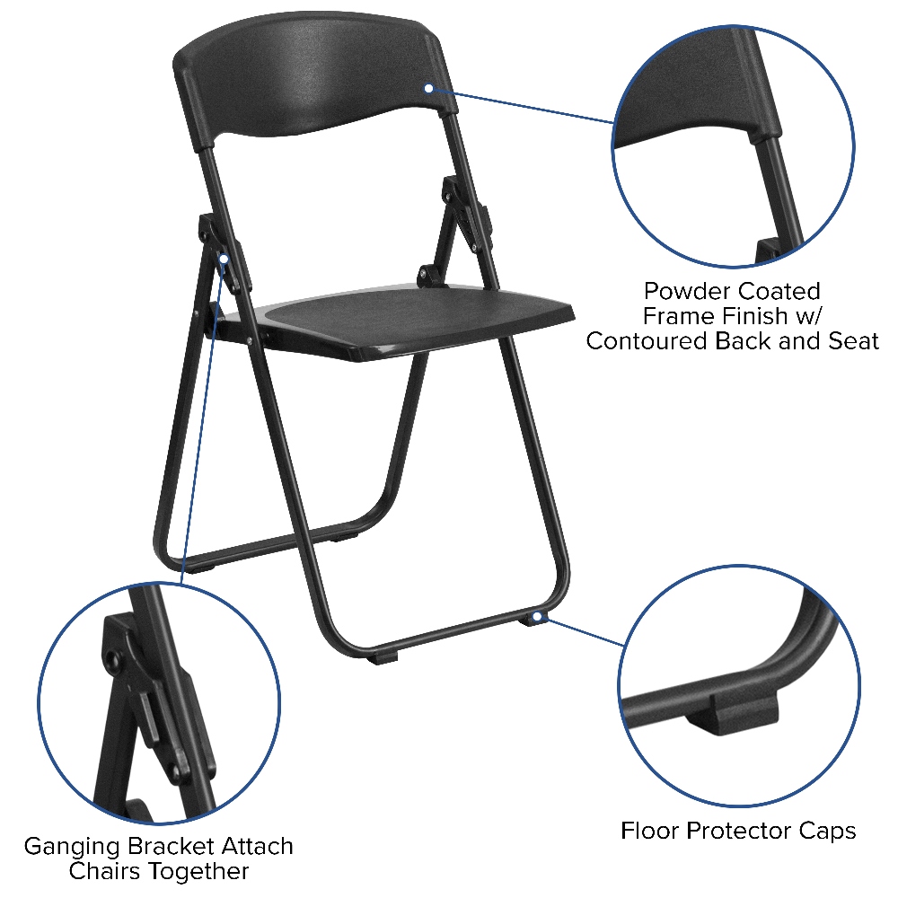 Heavy duty folding chairs 500 lbs hot sale