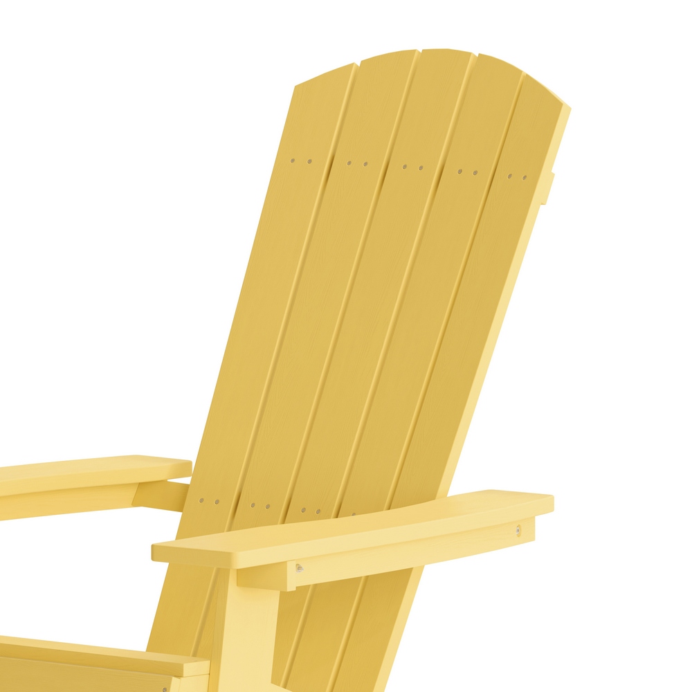 Yellow resin on sale adirondack chairs