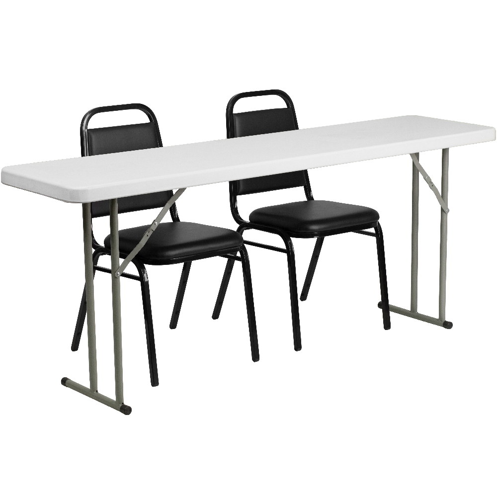 6 foot folding discount table and chairs