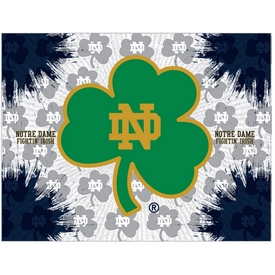 Notre Dame (Shamrock) Logo Canvas by Holland Bar Stool Company