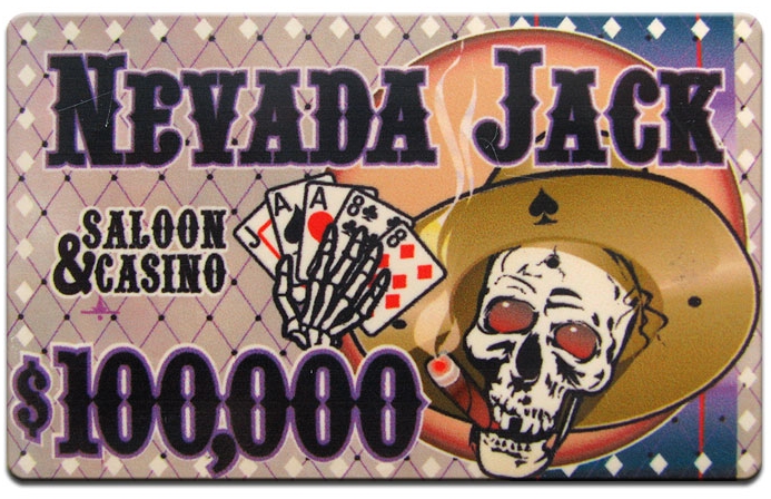 Nevada Jacks Ceramic Poker Chip Plaque - $100,000