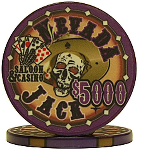 Nevada Jacks 5000 Dollar Chips Sold by the Roll